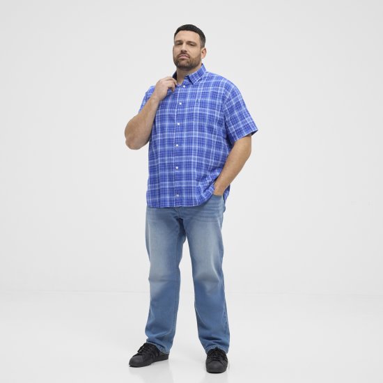 North Latitude 51145 Checked Short Sleeve Shirt Cobolt Blue - Košulje kratkih rukava - 