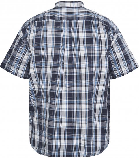 North Latitude 61115 Karirana Košulja Extra Dugi Kroj Tamno Plava - Košulje - Muške Košulje Veliki Brojevi