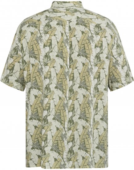 North Latitude 61310 Viskozna Košulja s Cjelovitim Printom Maslinasto Zelena - Košulje - Muške Košulje Veliki Brojevi