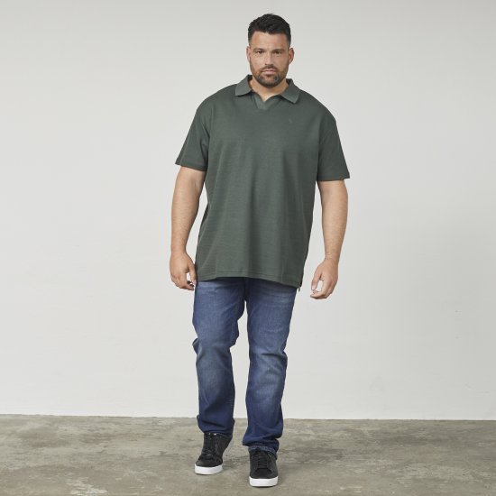 North Latitude 61346 Polo Majica s V-Izrezom Tamno Zelena - Polo majice - Muške Polo Majice Veliki Brojevi