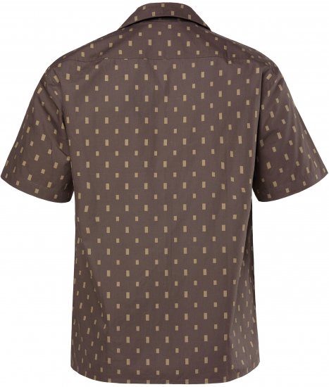 JP1880 Boxy Cuba Short Sleeve Shirt Brown - Košulje - Muške Košulje Veliki Brojevi