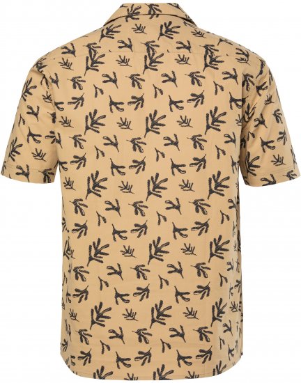 JP1880 Boxy Cuba Short Sleeve Shirt Camel - Košulje - Muške Košulje Veliki Brojevi