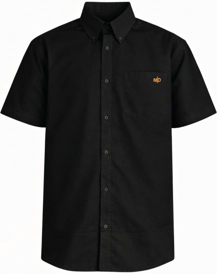 Motley Denim Zagreb Košulja kratkih rukava Crna - Košulje - Muške Košulje Veliki Brojevi