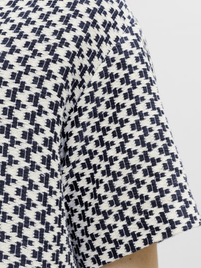 Jack & Jones Montauk Crochet Short Sleeve Shirt Navy - Košulje - Muške Košulje Veliki Brojevi