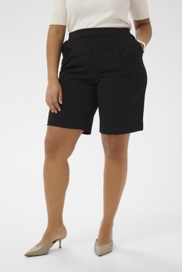 Kaffe Curve Pheolo Shorts Black Deep - Kratke hlače - 