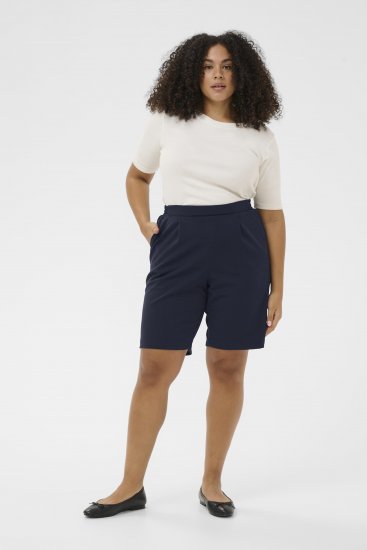 Kaffe Curve Pheolo Shorts Midnight Marine Navy - Kratke hlače - 