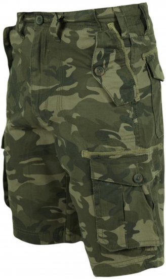 D555 Camaro Camo Printed Cargo Shorts Khaki - Kratke hlače - Muške Kratke Hlače Veliki Brojevi 