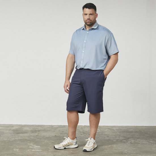 North Latitude Cool Effect Comfort Fit Shorts Blue - Kratke hlače - Muške Kratke Hlače Veliki Brojevi 