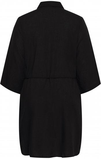 Kaffe Curve Mille Short Shirt Dress Black Deep - Mini haljine - 