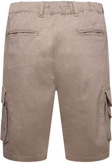 Kam Jeans 3404 Cargo Shorts Beige - Kratke hlače - Muške Kratke Hlače Veliki Brojevi 