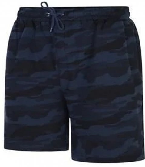 Espionage LW134 Camoflaged Shorts Navy - Sportske hlače & kratke - Muške Trenirke Veliki Brojevi