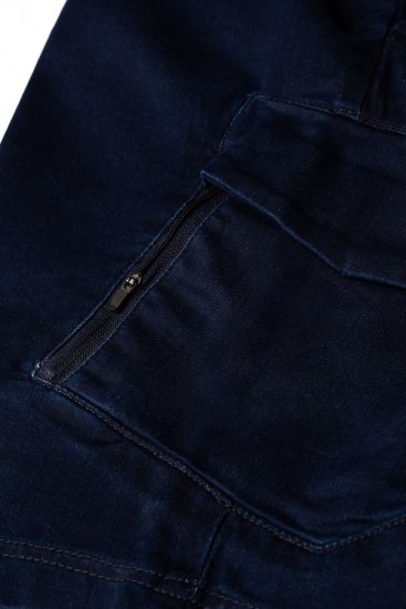 Espionage LW166 Cargo Shorts Indigo - Kratke hlače - Muške Kratke Hlače Veliki Brojevi 