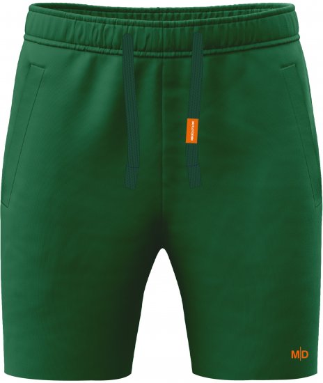 Motley Denim Paris Sweatshorts Racing Green - Sportske hlače & kratke - Muške Trenirke Veliki Brojevi
