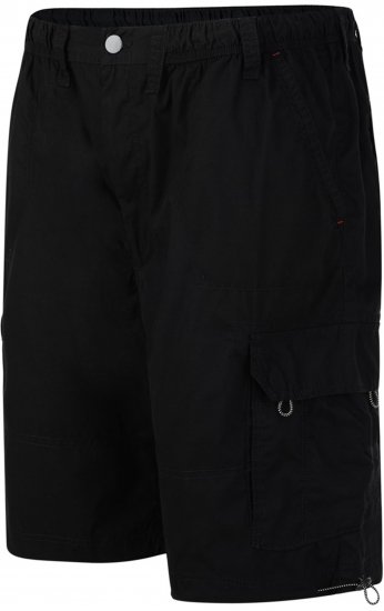 Espionage ST042 Cargo Shorts Black - Kratke hlače - Muške Kratke Hlače Veliki Brojevi 