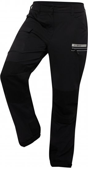 Ulla Popken HYPRAR Multifunctional Durable Inset Trekking Pants Black - Traperice & Hlače u Velikim Veličinama – Plus Size - 