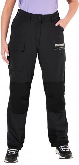 Ulla Popken HYPRAR Multifunctional Durable Inset Trekking Pants Black - Traperice & Hlače u Velikim Veličinama – Plus Size - 
