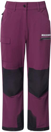 Ulla Popken HYPRAR Multifunctional Durable Inset Trekking Pants Dark Cherry Dark Cherry - Traperice & Hlače u Velikim Veličinama – Plus Size - 