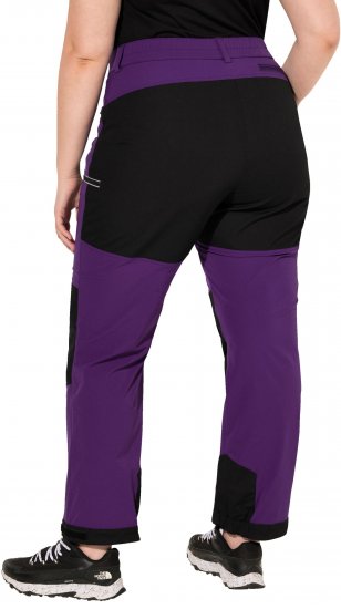 Ulla Popken HYPRAR Multifunctional Durable Inset Trekking Pants Plum - Traperice & Hlače u Velikim Veličinama – Plus Size - 