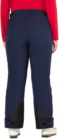 Ulla Popken Performance Trousers Waterproof Zip Pockets Snow Gaiter Navy - Traperice & Hlače u Velikim Veličinama – Plus Size - 