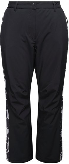 Ulla Popken Hyprar Functional Trousers Waterproof Velcro Closure Snow Gaiter Black - Traperice & Hlače u Velikim Veličinama – Plus Size - 