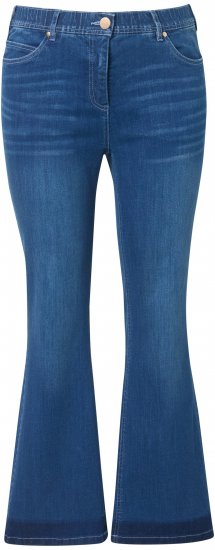 Ulla Popken Stretch Fit Bootcut Jeans Blue Denim - Traperice & Hlače u Velikim Veličinama – Plus Size - 