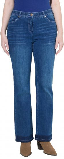 Ulla Popken Stretch Fit Bootcut Jeans Blue Denim - Traperice & Hlače u Velikim Veličinama – Plus Size - 