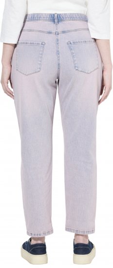 Ulla Popken Dyed Stretch Fit Boyfriend Jeans Light Light Blue Denim - Traperice & Hlače u Velikim Veličinama – Plus Size - 