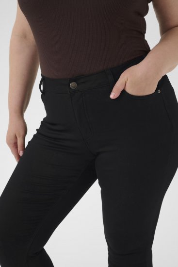 Kaffe Curve Lena Slim Jeans Black Deep - Traperice - 