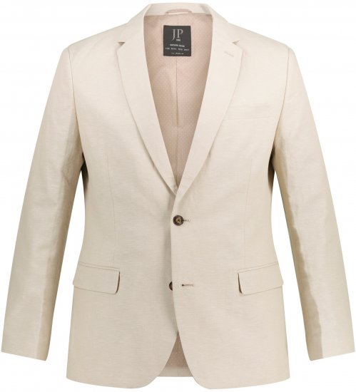 JP1880 Kos Linen Blend Jacket Sand - Odijela - Muška Odijela Veliki Brojevi