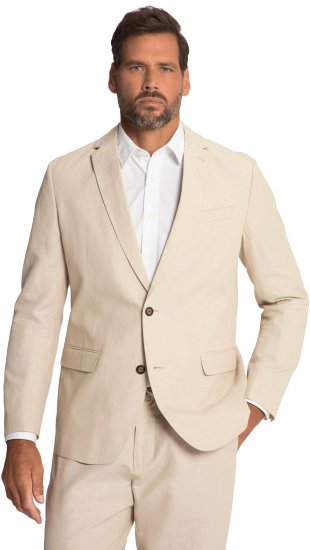JP1880 Kos Linen Blend Jacket Sand - Odijela - Muška Odijela Veliki Brojevi