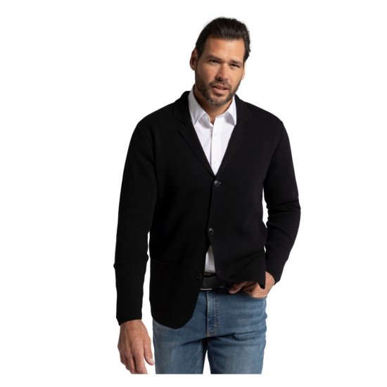 JP1880 Jacket Business Flexnamic Milano Black - Odijela - Muška Odijela Veliki Brojevi