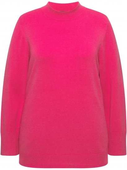 Ulla Popken Long Sleeves Mock Turtleneck Sweater Red Pink - Puloveri & dukserice - 
