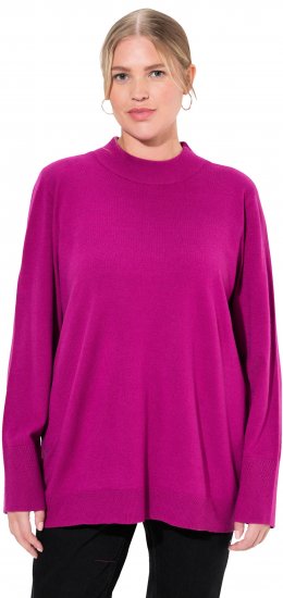 Ulla Popken Long Sleeves Mock Turtleneck Sweater Berry - Puloveri & dukserice - 