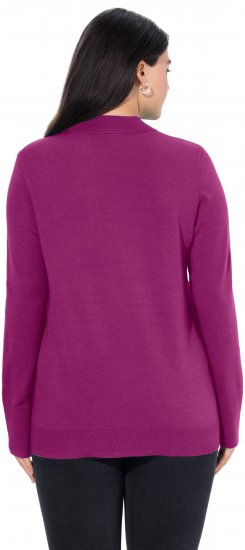 Ulla Popken Long Sleeves Mock Turtleneck Sweater Berry - Puloveri & dukserice - 