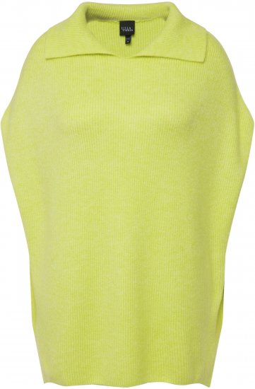 Ulla Popken Oversized Knit Sweater Vest Lime Green - Puloveri & dukserice - 