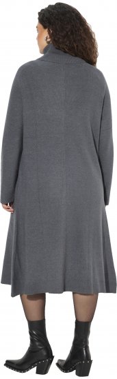 Ulla Popken Long Turtleneck Duster Sweater Graphite Grey - Puloveri & dukserice - 