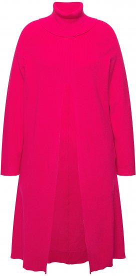 Ulla Popken Long Turtleneck Duster Sweater Red Pink - Puloveri & dukserice - 