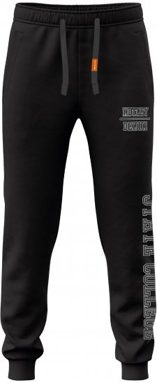 Motley Denim Lyon Sweatpants Black - Sportske hlače & kratke - Muške Trenirke Veliki Brojevi