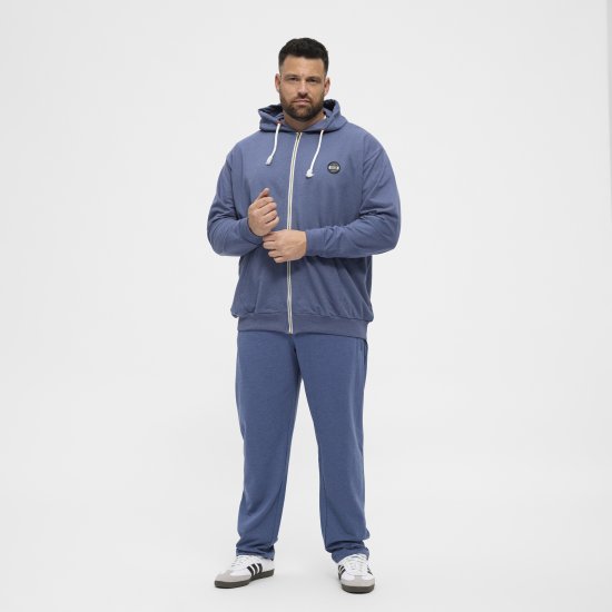 North Latitude Sweat Trousers Blue Melange - Sportske hlače & kratke - Muške Trenirke Veliki Brojevi