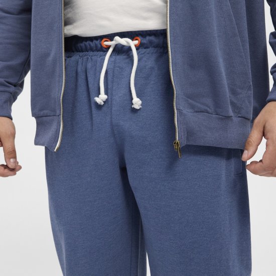 North Latitude Sweat Trousers Blue Melange - Sportske hlače & kratke - Muške Trenirke Veliki Brojevi