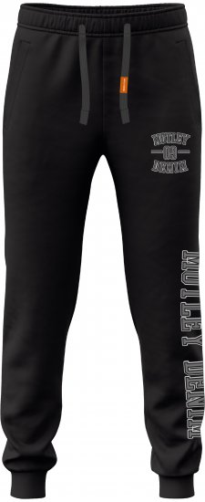 Motley Denim Parma Sweatpants Black - Sportske hlače & kratke - Muške Trenirke Veliki Brojevi