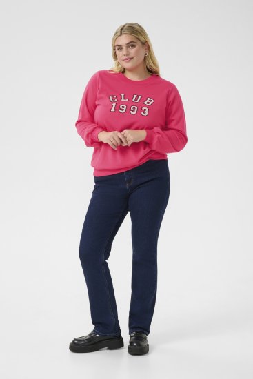 Kaffe Curve Violi Sweatshirt Raspberry Pink - Dukserice - 