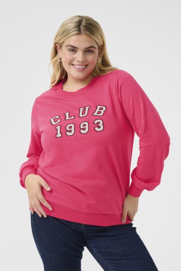 Kaffe Curve Violi Sweatshirt Raspberry Pink - Dukserice - 