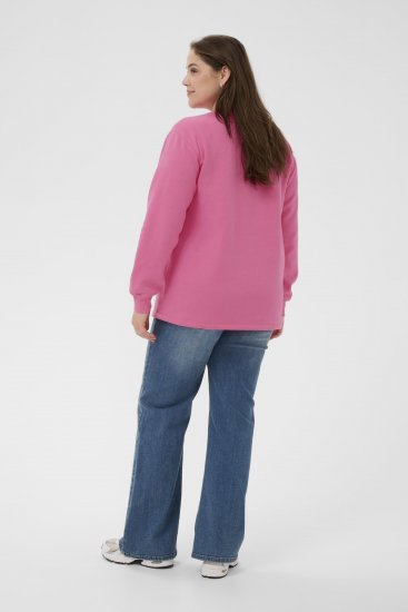 Kaffe Curve Sus Sweatshirt Pink Power - Dukserice - 