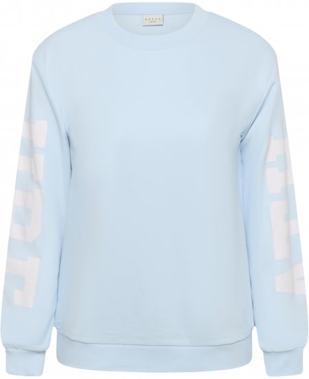 Kaffe Curve Mila Sweatshirt Nantucket Breeze Blue - Dukserice - 