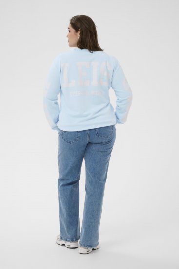 Kaffe Curve Mila Sweatshirt Nantucket Breeze Blue - Dukserice - 