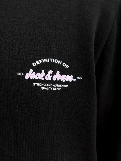 Jack & Jones Brandon Sweatshirt Black - Puloveri & dukserice - Muške Puloveri & dukserice veliki brojevi