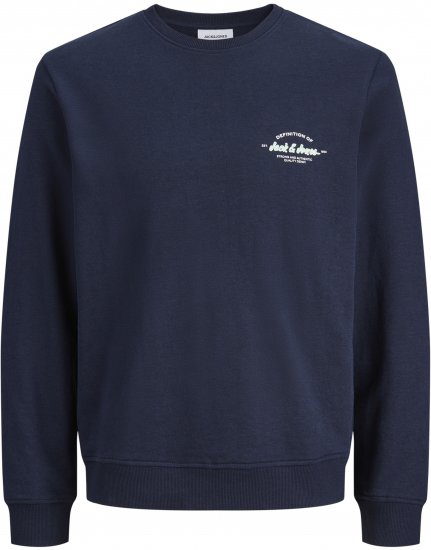 Jack & Jones Brandon Sweatshirt Navy - Puloveri & dukserice - Muške Puloveri & dukserice veliki brojevi