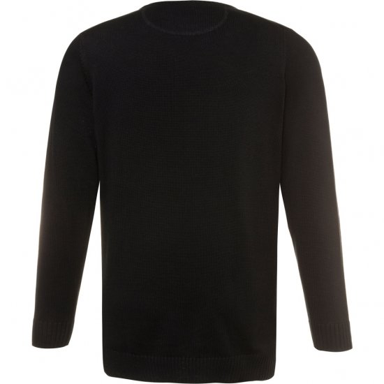 JP1880 Pullover Sweater Black TALL - MUŠKA ODJEĆA MT-6XLT - Odjeća za Visoke Muškarce