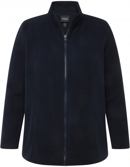 Ulla Popken Modular Fleece Zip Front Jacket Navy - Puloveri & dukserice - 